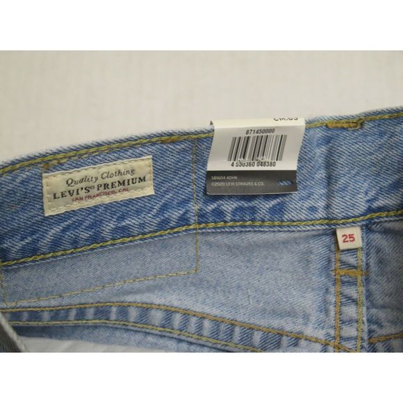 Levi's Premium Type 1 Women's Sz W25 Living Legend 1 Side Slit Knee Length Skirt - Picture 4 of 7